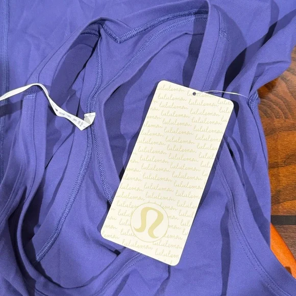 Lululemon Charged Indigo Purple Stretch Curve Hem Scoop Neck Racerback Tank Top - Picture 5 of 6